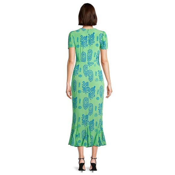 Lulani Ruffle-Hem Printed Maxi Dress - Picture 2 of 7